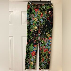 Joseph Ribkoff Vibrant Floral Ankle Pants sz 4